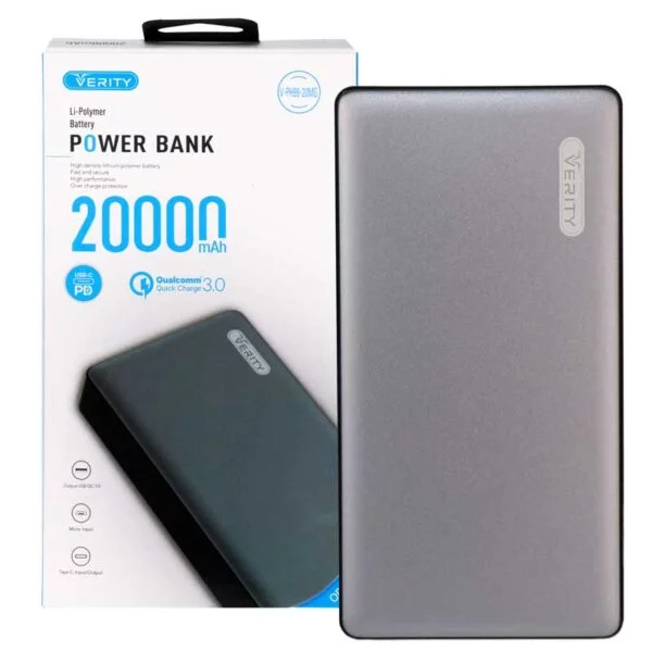 پاوربانک (شارژر همراه) وریتی مدل V-PH99-20MB Qualcomm 3.0