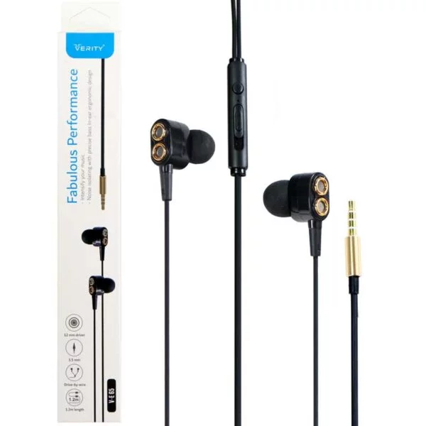 هندزفری Verity V-E65-B 1.2m
