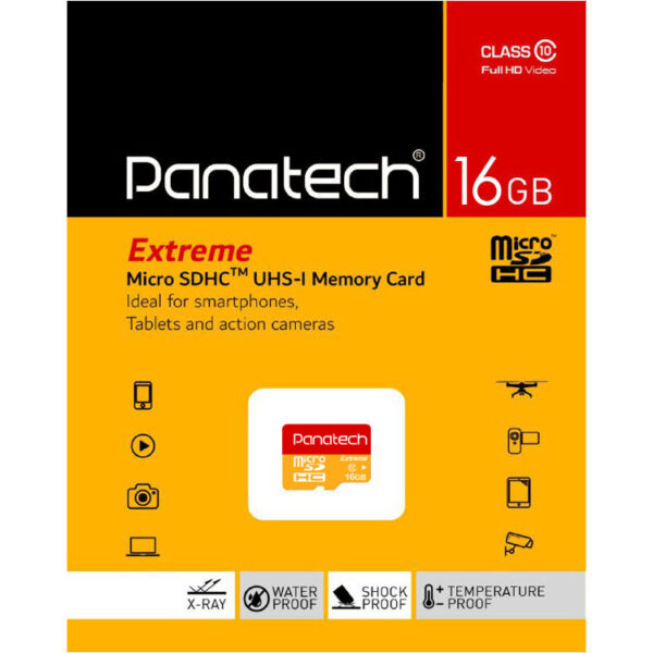 کارت حافظه میکرو اس دی Panatech سری Extreme ظرفیت 16 گیگابایت