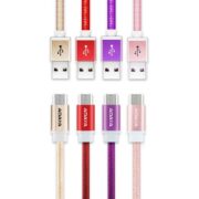 کابل تبدیل USB به microUSB ای دیتا مدل Reversible Aluminum به طول 1 متر