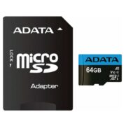 کارت حافظه microSDXC ای دیتا مدل Premier V10 A1 کلاس 10 استاندارد UHS-I سرعت 100MBps ظرفیت 64 گیگابایت