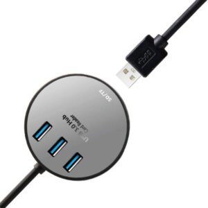 هاب 3 پورت USB 3.0 وریتی مدل H404 + رم ریدر 3 VERITY USB3.0 HUB h404 02 600x600 1