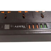 سه راهی برق وریتی مدل PS3111 + شارژر  USB - Image 2