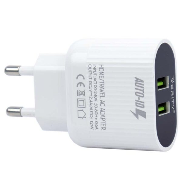 Verity AP 2117 2.4A 2Port Wall Charger With 1m MicroUSB Cable 7