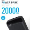 پاوربانک (شارژر همراه) وریتی مدل VERITY V-PP-122PD ظرفیت 20000 میلی آمپرساعت