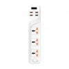 سه راهی برق کلومن مدل KS-C2 + شارژر USB