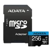 کارت حافظه microSDXC ای دیتا مدل Premier V10 A1 کلاس 10 استاندارد UHS-I سرعت 100MBps ظرفیت 256 گیگابایت