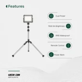 چراغ کمپینگ خورشیدی گرین لاین مدل Solar Camping Light+ Stand - Image 6