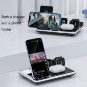 شارژر رومیزی گرین لاین مدل Wireless-Ch station 4 in 1 - Image 8