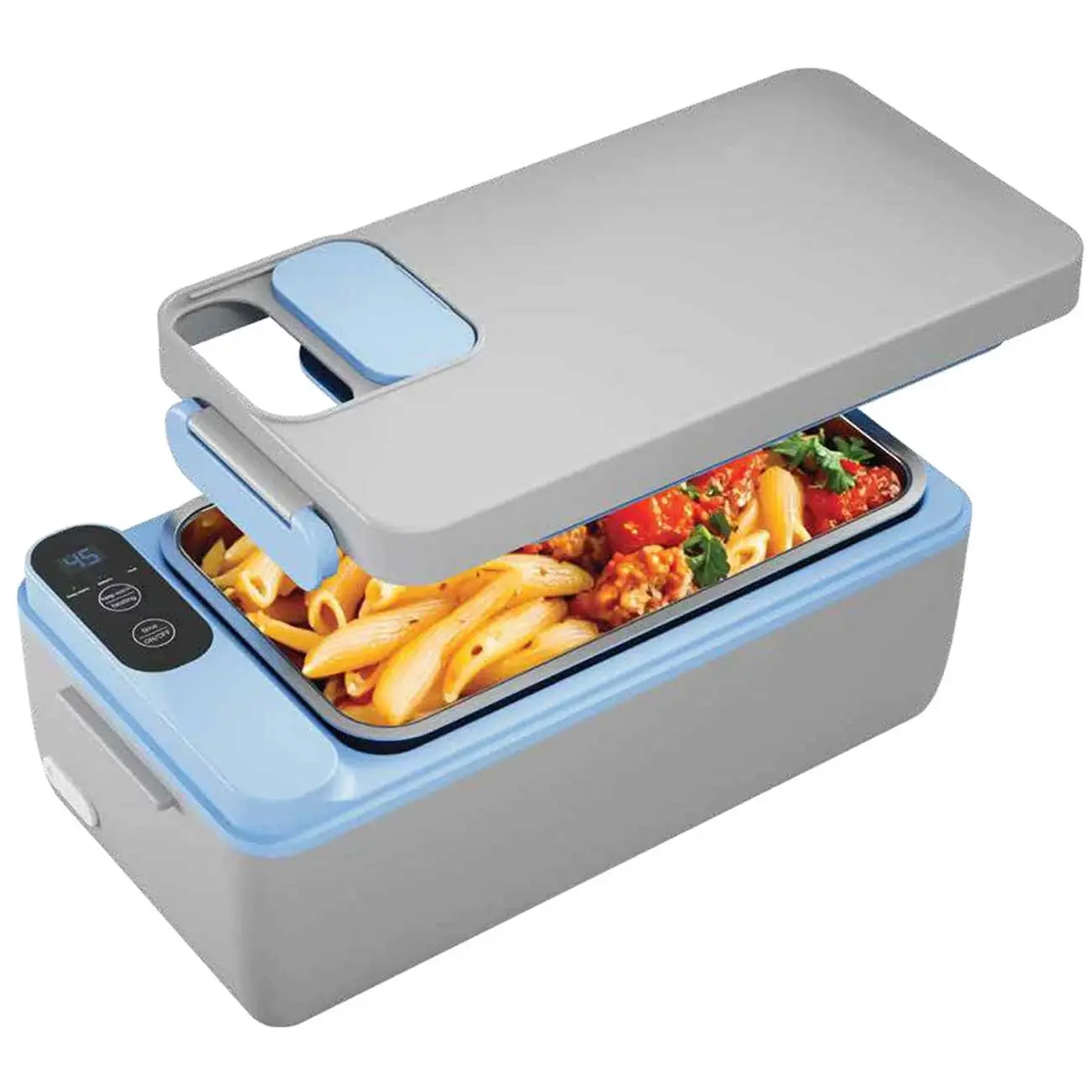 1 ظرف غذای گرم کن دار پاورولوژی Powerology Lumu Portable Heated Lunch Box PLBF818GYBL - Image 1