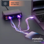 شارژر رومیزی 100 واتی گان پرودو مدل Porodo PDFWCH090BK - Image 2